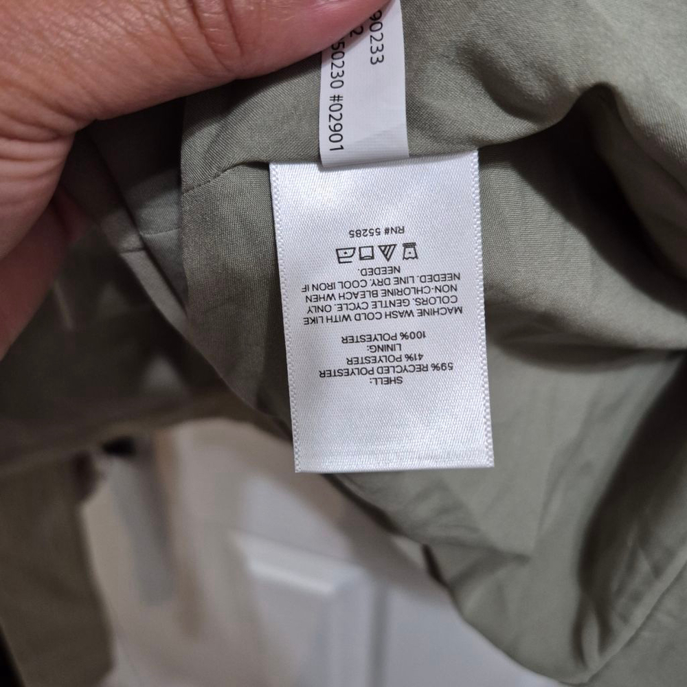 Women's Express Sage Green Utility Jacket‎ XL with Belt - Picture 10 of 11